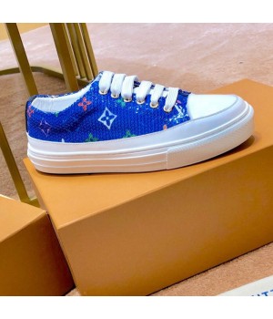 Louis Vuitton Stellar Sequin Sneaker Royal Blue 2019 (SIYA-9042478 )
