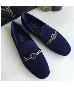 Louis Vuitton Schoolgirl Slipper Flat Royal Blue 2016 (GD4005-6101510 )