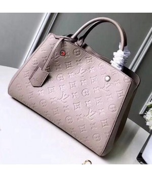 Louis Vuitton Monogram Empreinte Leather Montaigne MM Bag M41048 Vison 2019 (F-9010901 )