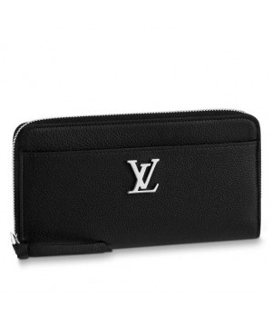 Louis Vuitton Black Zippy LockMe Wallet M62622
