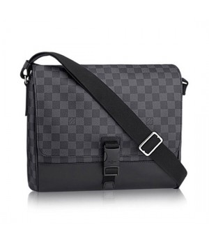 Louis Vuitton N41458 Messenger MM Messenger Bag Damier Graphite Canvas