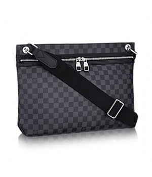 Louis Vuitton N41656 Hunter Messenger Bag Damier Graphite Canvas