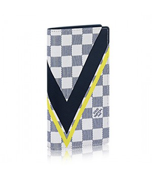 Louis Vuitton N64007 Brazza Wallet Damier Azur Canvas