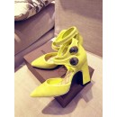 Louis Vuttion Royal Yellow Suede Pump  (GD3012-032717 )