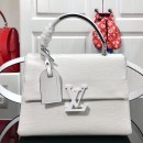 Louis Vuitton Grenelle PM Top Handle Bag in Epi Leather M53834 Blanc White 2019 (KAIS-9050604 )