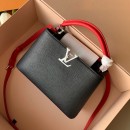 Louis Vuitton Capucines BB Top Handle Bag M53678 Black/Red 2019 (FANG-9042322 )
