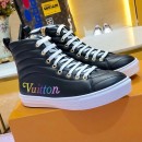 Louis Vuitton New Wave Stellar High-top Flat Sneaker Boots 1A5C5Y Black 2019 (1054-9062502 )