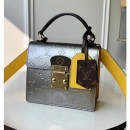 Louis Vuitton Spring Street in Monogram Vernis Leather M90376 Metallic Gray 2019 (KD-9021303 )