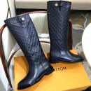 Louis Vuitton Monogram Embossed Clafskin Long Boot Black 2018 (GD1054-8121534 )
