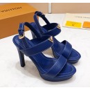 Louis Vuitton New Wave Heel Sandals Blue 2019 (KER-9022533 )