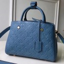 Louis Vuitton Monogram Empreinte Leather Montaigne BB Bag M44314 Light Blue 2019 (F-9010906 )