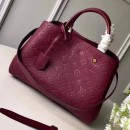 Louis Vuitton Monogram Empreinte Leather Montaigne MM Bag M43258 Raisin 2019 (F-9010907 )