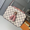 Louis Vuitton Saintonge Top Handle Bag N40155 Damier Azur Canvas/Pink 2019 (KD-9041135 )