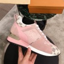 Louis Vuitton Run Away Sneaker 1A4XNL Pink/Damier Azur Canvas 2019(For Men and Women) (KL-9031115 )