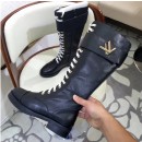 Louis Vuitton Calfskin Lace-Up High Boot Black 2018 (GD1054-8090151 )