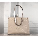 Louis Vuitton ONTHEGO Original Leather Bag M44576 Beige