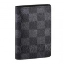 Louis Vuitton N63075 Pocket Organizer Damier Graphite Canvas